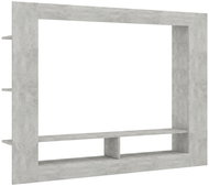 TV table concrete gray 152x22x113 cm chipboard - TV Table