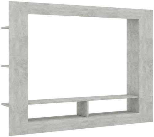 TV table concrete gray 152x22x113 cm chipboard - TV Table - Main image