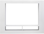 TV table white with high gloss 152x22x113 cm chipboard - TV Table