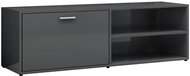 TV table gray with high gloss 120x34x37 cm chipboard - TV Table