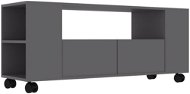 TV stolík sivý 120 × 35 × 43 cm drevotrieska - TV stolík
