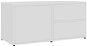TV stolík biely, 80 x 34 x 36 cm, drevotrieska - TV stolík