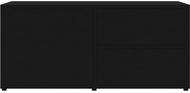 TV stolík čierny, 80 x 34 x 36 cm, drevotrieska - TV stolík