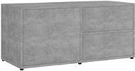 TV stolík betónovosivý, 80 x34 x 36 cm, drevotrieska - TV stolík
