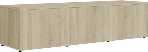 TV table oak sonoma 120x34x30 cm chipboard - TV Table - Main image