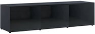 TV table black with high gloss 120x34x30 cm chipboard - TV Table