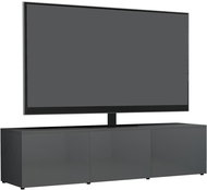 TV table gray with high gloss 120x34x30 cm chipboard - TV Table