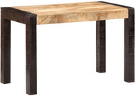 Dining table 120x60x76 cm solid rough mango wood 289652 - Dining Table