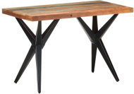 Dining table 120x60x76 cm solid recycled wood 323561 - Dining Table