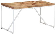 Dining table 140x70x76 cm massive acacia and mango tree 323547 - Dining Table