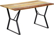 Dining table 140x80x76 cm solid recycled wood 247948 - Dining Table