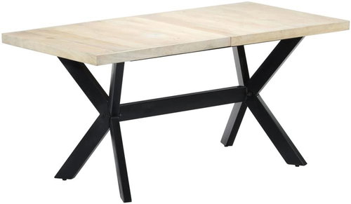 Dining Table 160x80x75cm Solid Mango Wood 247434 - Dining Table - Main image