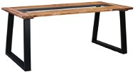 Jedálenský stôl 180 × 90 × 75 cm masívne akáciové drevo a sklo 288067 - Jedálenský stôl