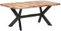 Jedálenský stôl 180 × 90 × 75 cm masívne drevo sheeshamový vzhľad 321548 - Jedálenský stôl