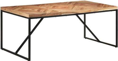 Dining Table 180x90x76cm Solid Acacia and Mango Tree 323552 - Dining Table - Main image