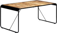 Dining table 180x90x76 cm solid rough mango wood 247866 - Dining Table