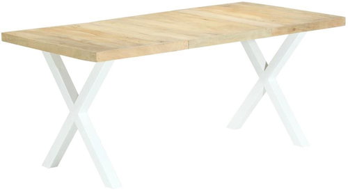 Dining Table 180x90x76cm Solid Mango Wood 283781 - Dining Table - Main image