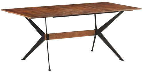 Dining table 180x90x76 cm solid mango wood 321689 - Dining Table - Main image