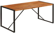 Dining table 180x90x76 cm massive acacia + sheesham surface 246352 - Dining Table