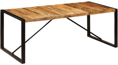 Dining Table 200x100x75 cm Solid Mango Wood  247411 - Dining Table - Main image