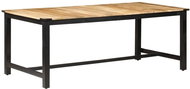 Dining table 200x100x76 cm solid rough mango wood 287437 - Dining Table