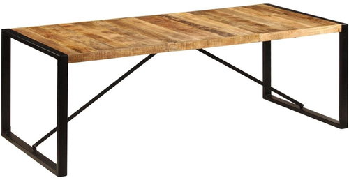 Dining Table 220x100x75cm Solid Mango Wood 247408 - Dining Table - Main image