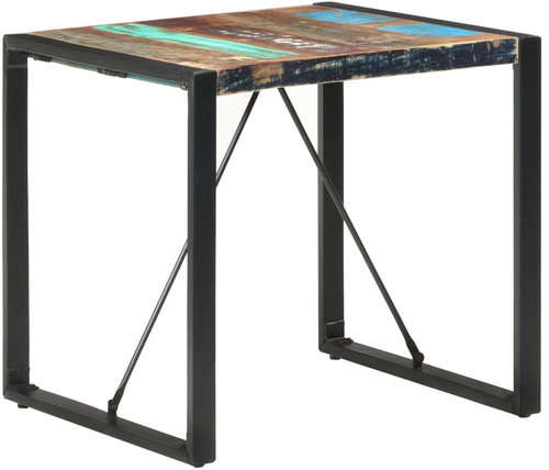 Dining table 80x80x75 cm solid recycled wood 321601 - Dining Table - Main image