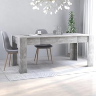 Dining table concrete gray 180x90x76 cm chipboard 801305 - Dining Table