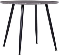 Dining table concrete and black 90x73,5 cm MDF 248303 - Dining Table