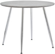 Jídelní stůl betonový a stříbrný 90x73,5 cm MDF 248297 - Jídelní stůl