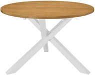 Dining table white 120x75 cm MDF 247631 - Dining Table