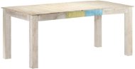 Dining Table White 180x90x76cm Solid Mango Wood 323558 - Dining Table
