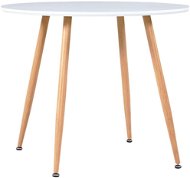 Jídelní stůl bílý a dubový 90x73,5 cm MDF 248306 - Jídelní stůl