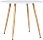 Dining table white and oak 90x73,5 cm MDF 248306 - Dining Table