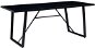 Dining table black 180x90x75 cm tempered glass 281558 - Dining Table