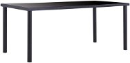 Dining table black 180x90x75 cm tempered glass 281855 - Dining Table