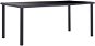 Dining table black 180x90x75 cm tempered glass 281855 - Dining Table