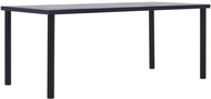 Dining table black and concrete gray 200x100x75 cm MDF 281861 - Dining Table