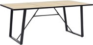 Dining table oak 180x90x75 cm MDF 281563 - Dining Table