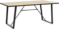 Dining table oak 200x100x75 cm MDF 281564 - Dining Table
