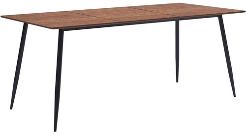 Dining table brown 180x90x75 cm MDF 281568 - Dining Table - Main image