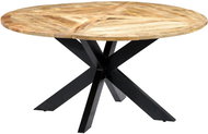Dining Table, Round 150x76cm, Solid Mango Wood 282763 - Dining Table