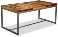 Dining Table Solid Sheesham Wood and Steel 180cm 244797 - Dining Table