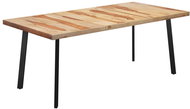 Dining Table with V-shaped Legs 200x100x77 cm Massive Sheesham 3055836 - Dining Table