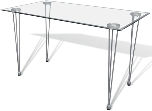 Dining table with transparent glass top 241487 - Dining Table - Main image