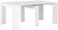 Folding Dining Table White with High Gloss 175x90x75cm 283731 - Dining Table