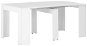 Rozkladací jedálenský stôl biely s vysokým leskom 175 x 90 x 75 cm 283731 - Jedálenský stôl