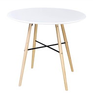 Dining table MDF round white - Dining Table