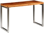 Dining / office desk with massive sheesham and steel legs - Dining Table
