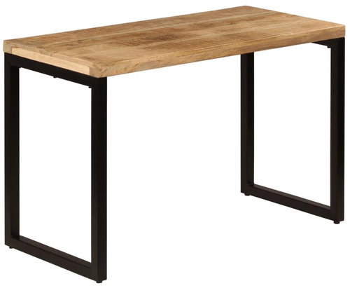 Dining Table 115x55x76cm Solid Mango and Steel - Dining Table - Main image
